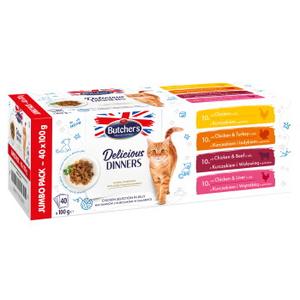 Butcher's Butcher’s Delicious Dinners Cat wybór kurczaka kawałki w galarecie 40x100g