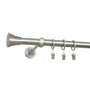 Karnisz pojedynczy 19 mm Tazza 160 cm srebrny Bojanek