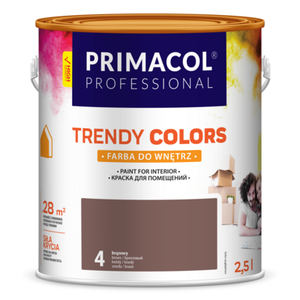 Farba Trendy Colors jasny brąz (4) 2,5 l PRIMACOL PROFESSIONAL