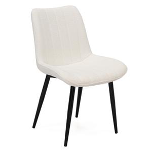 Krzesło tapicerowane Y-610 | Boucle | Ecru