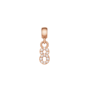 Daniel Wellington DW Charm Number 8 Rose Gold