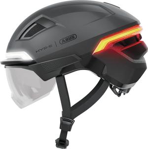 ABUS kask rowerowy z inteligentnym oświetleniem HYP-E ACE szary (51-55)