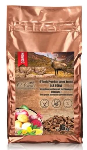 Sucha karma dla psa O'Canis Premium jeleń, ziemniak, burak 6kg