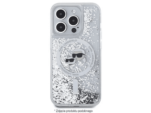 Etui KARL LAGERFELD Hardcase Liquid Glitter Choupette Magsafe do iPhone 16 Plus