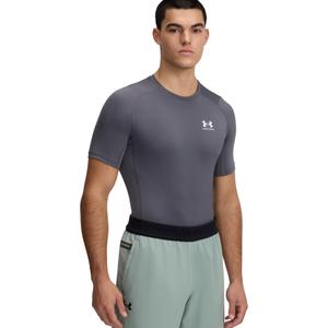 UNDER ARMOUR Męska koszulka kompresyjna UA HG Armour Comp SS szara (L)
