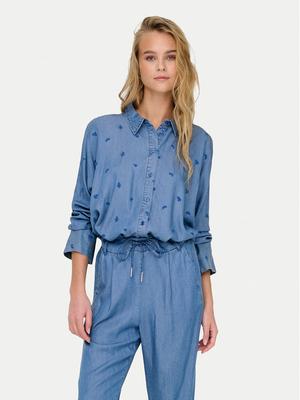 ONLY Koszula New Grace 15337926 Niebieski Loose Fit