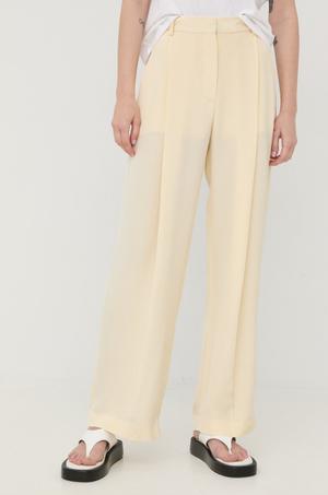 Victoria Beckham spodnie jedwabne