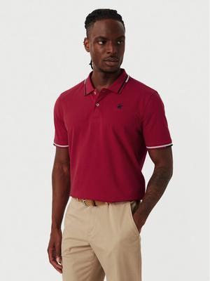 Beverly Hills Polo Club Polo P-SS26M-P2525 Czerwony Regular Fit