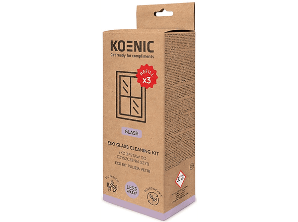 Zestaw do czyszczenia szkła (tabletki+butelka) KOENIC KCL-G007-INT