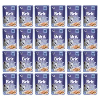 Brit Premium Cat Adult Delicate Fillets in Jelly with Salmon 24 x 85 g