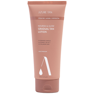 Azure Tan Nourish & Glow Stopniowo Opalający Balsam do Ciała Light/Medium 200ml