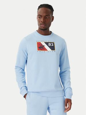 Beverly Hills Polo Club Bluza M6339T Niebieski jasny Regular Fit
