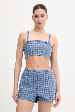 Perfect Moment crop top damski jeansowy