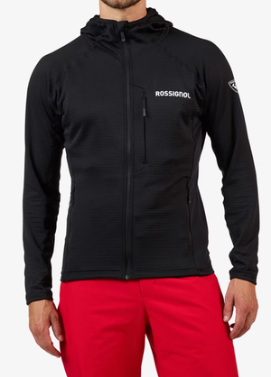 ROSSIGNOL BLUZA NARCIARSKA MĘSKA BLACKSIDE MIX FZH FLEECE czarny (S)