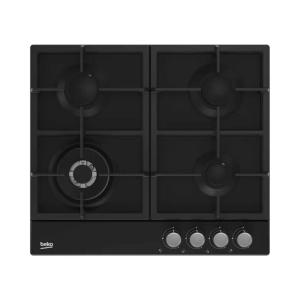 Płyta gazowa Beko HIAW64225SB 60 cm zabudowa 7800 W żeliwne ruszty Wok