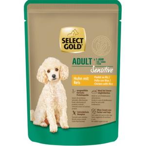 SELECT GOLD mokra karma dla psa Sensitive Adult Kurczak z ryżem 12x100 g