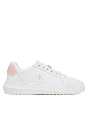 Calvin Klein Jeans Sneakersy Chunky Cupsole Ru Patch Lth Wn YW0YW01846 Biały