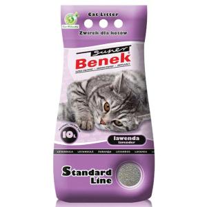 Żwirek Dla Kota Lawendowy Super Benek Lawenda Fioletowy 10l