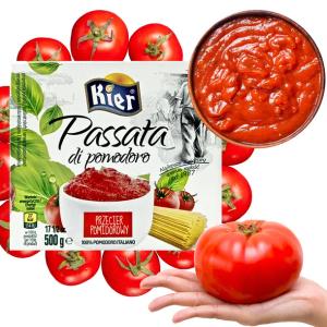 PASSATA przecier POMIDOROWY 500g DO PIZZY bez konserwantów KIER kartonik