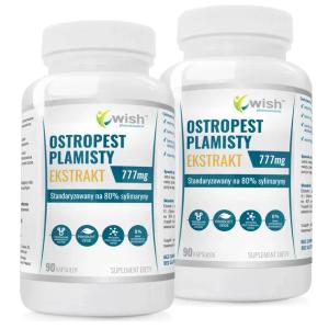 OSTROPEST PLAMISTY 777mg 80% SYLIMARYNY detox wątroba serce trawienie 180k