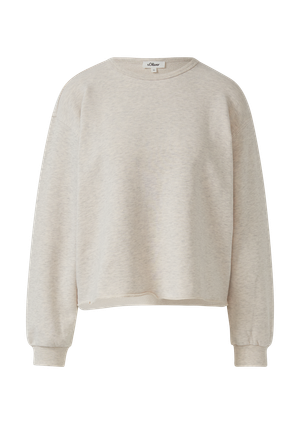 Bluza o luźnym kroju z wywiniętym dołem