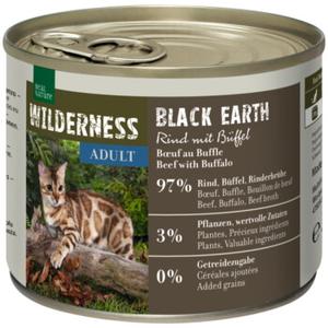 REAL NATURE WILDERNESS karma mokra kot, adult, Black Earth, wołowina z bawołem 24x200 g