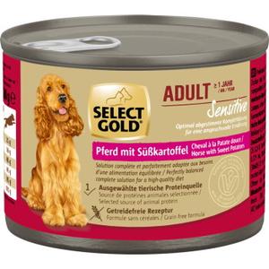 SELECT GOLD mokra karma dla psów Sensitive Adult Konina z batatami 6x200 g