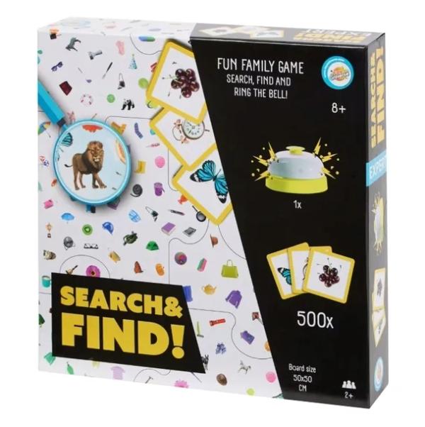 Gra planszowa SEARCH & FIND!EXPERT SZUKAJ I ZNAJDUJ 500 KART 50 X 50 BLACK