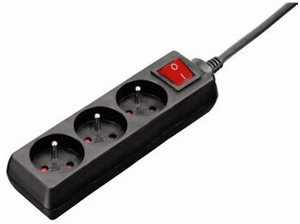 Listwa zasilająca HAMA Standard 3gn, 3m Czarny P2223744