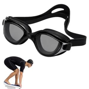 OKULARY DO PŁYWANIA NA BASEN OKULARKI PŁYWACKIE ANTI-FOG GOGLE UV + ETUI