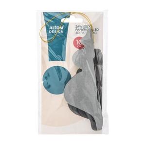 Zawieszka papierowa Bombka 3D 10 cm zielony