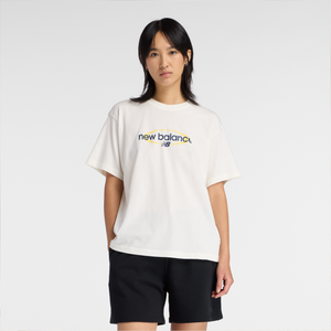 Koszulka damska New Balance WT61Z7OQSST – beżowa
