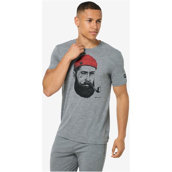 Koszulka z krótkim rękawem męska SUPER.NATURAL SAILOR TEE szara (​L)