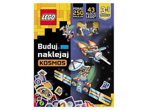 Książka LEGO Kosmos. Buduj i naklejaj Wielokolorowy