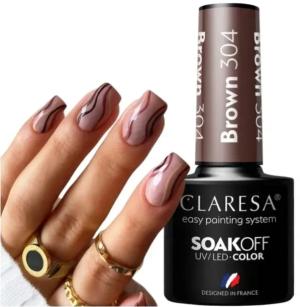 CLARESA LAKIER HYBRYDOWY BROWN 304