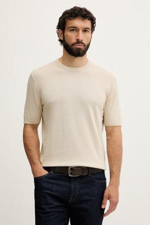 United Colors of Benetton T-shirt swetrowy męski bawełniany