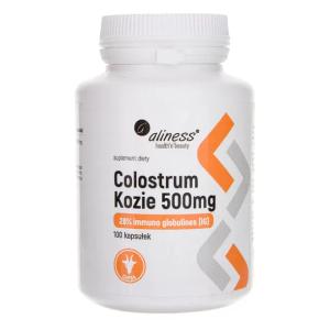 Colostrum Kozie IG 28% 500 mg – Siara Kozia – Aliness – 100 kapsułek VEGE