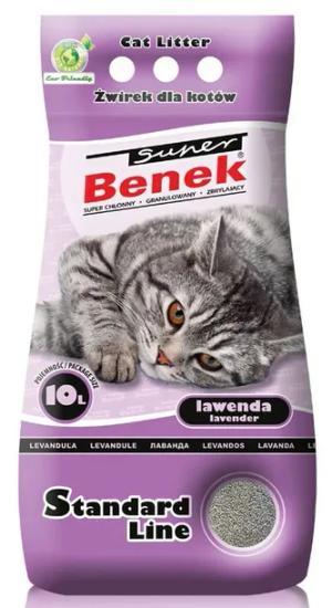 Super Benek Lawenda Lawendowy Fioletowy Żwirek Dla Kota 10L
