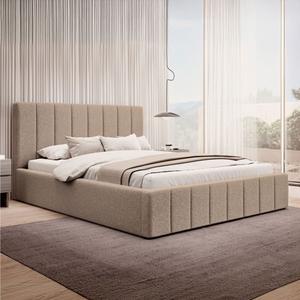 Łóżko tapicerowane SF1069 | 180x200 | Boucle | Ciemny Beż