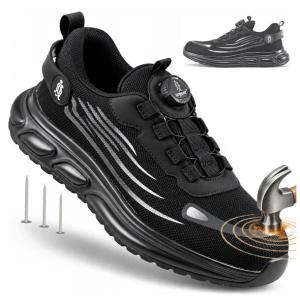 Buty robocze S3 męskie Sneakersy Sportowe BOA z Noskiem Antyprzebiciowe 43