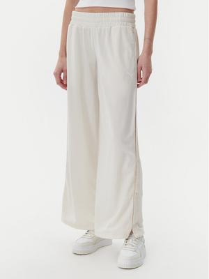 Puma Spodnie dresowe Ess 629804 Beżowy Wide Leg