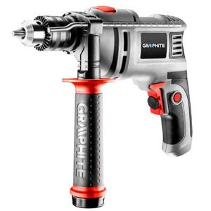 Wiertarka udarowa 550 W, uchwyt kluczykowy 13 mm, obroty 0 - 3000 min, walizka GRAPHITE
