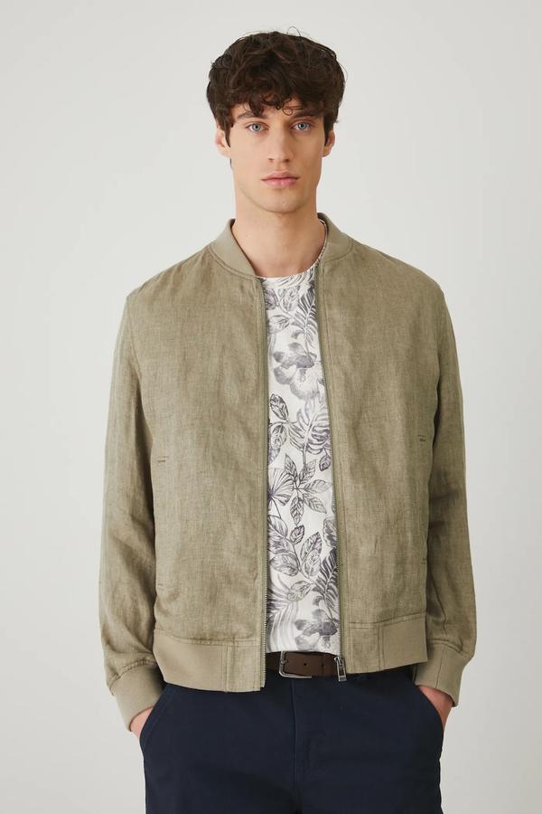 Medicine kurtka bomber lniana
