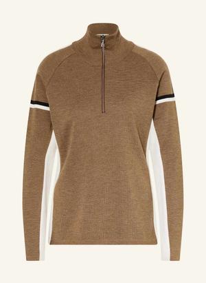 8848 Altitude Sweter Typu Troyer Monterosa Z Wełny Merino braun