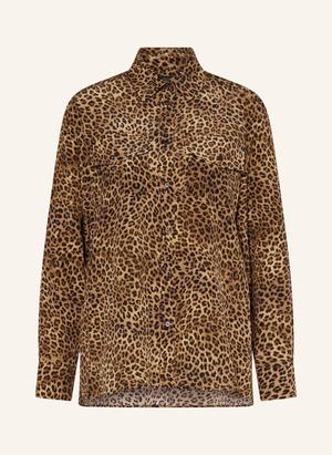 Weekend Max Mara Bluzka Koszulowa Lemma Z Jedwabiu braun