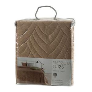 Narzuta Luiz 200 x 220 cm ciemnobeżowo-złoty