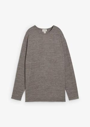 Długa bluza z dzianinowego materiału