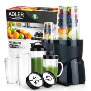 Mocny Blender Kielichowy 1200W Nutri Do Koktajli 4 Bidony Kruszenie Lodu