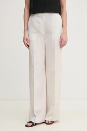 Calvin Klein spodnie z domieszką lnu