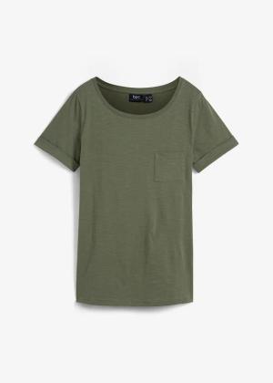 Długi T-shirt z czystej bawełny organicznej